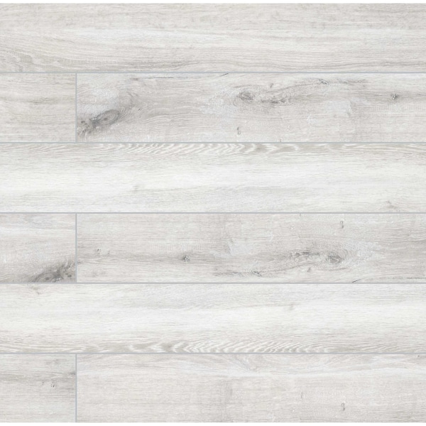 Antoni Platinum 6 In. X 36 In. Glazed Porcelain Floor And Wall Tile, 9PK